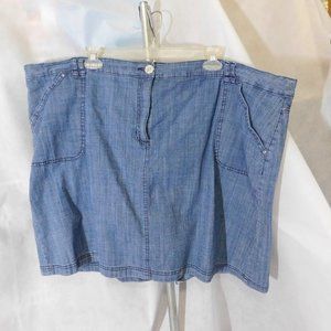 Karen Scott Denim Skort